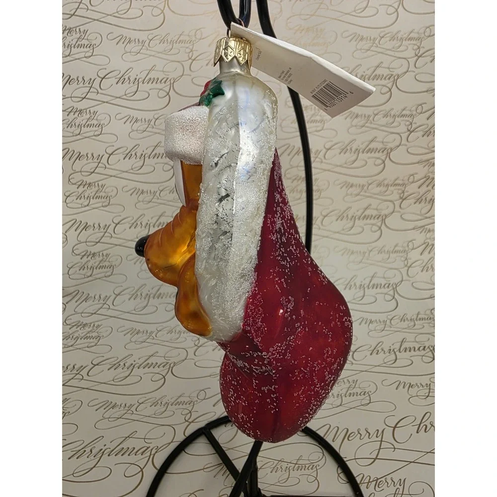 1998 Christopher Radko Disney Pluto Stocking 98-DIS-07 Ornament 7